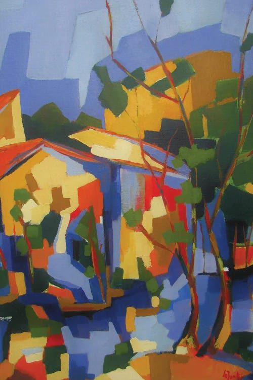 Riverside Houses by Jean-Noel Le Junter wall art