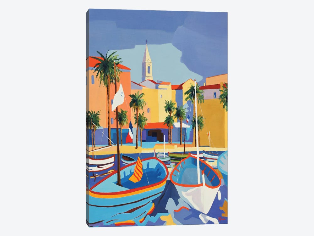 Sanary, A Harbor On The French Riviera by Jean-Noel Le Junter 1-piece Canvas Print