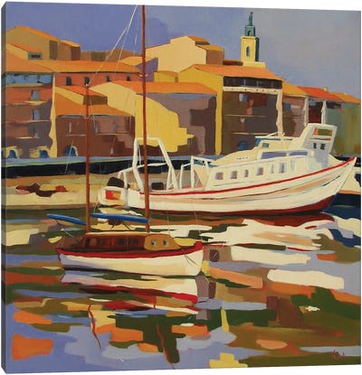 Sète , A City In The South Of France Canvas Art Print - Harbor & Port Art