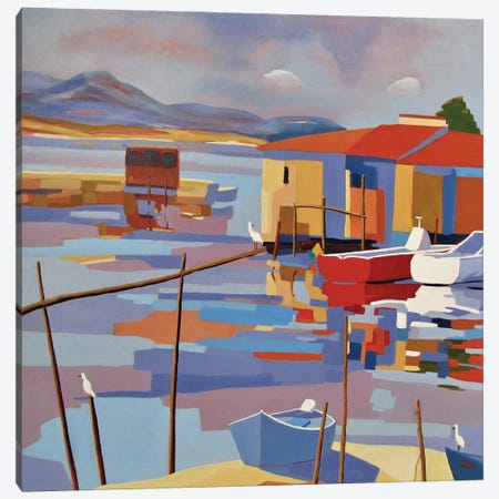 Sète, A Harbor In The South Of France II Canvas Print #JNJ47} by Jean-Noel Le Junter Canvas Art