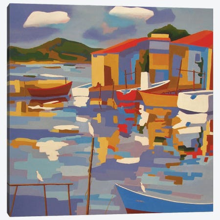Sète, A Harbor In The South Of France III Canvas Print #JNJ48} by Jean-Noel Le Junter Art Print