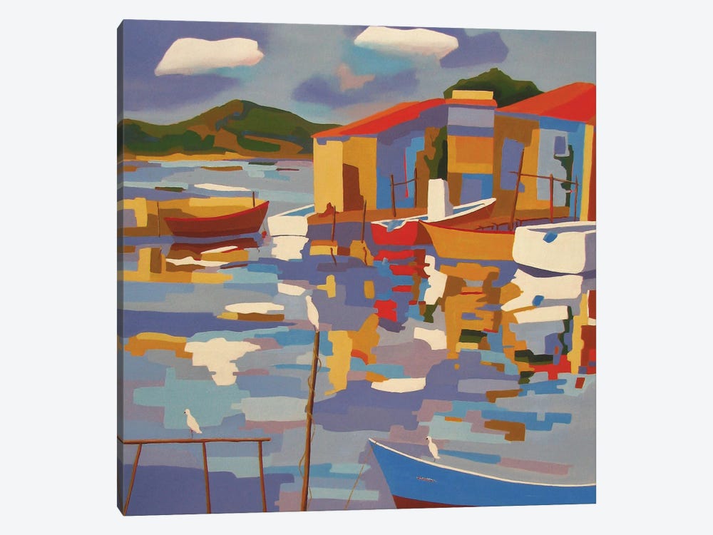 Sète, A Harbor In The South Of France III by Jean-Noel Le Junter 1-piece Canvas Artwork