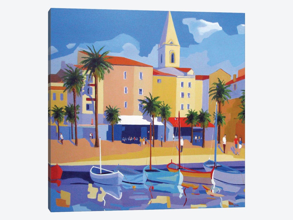Sanary Harbor On The French Riviera by Jean-Noel Le Junter 1-piece Canvas Wall Art