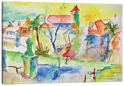 A Village In South-West France Canvas Art Print - Jean-Noel Le Junter