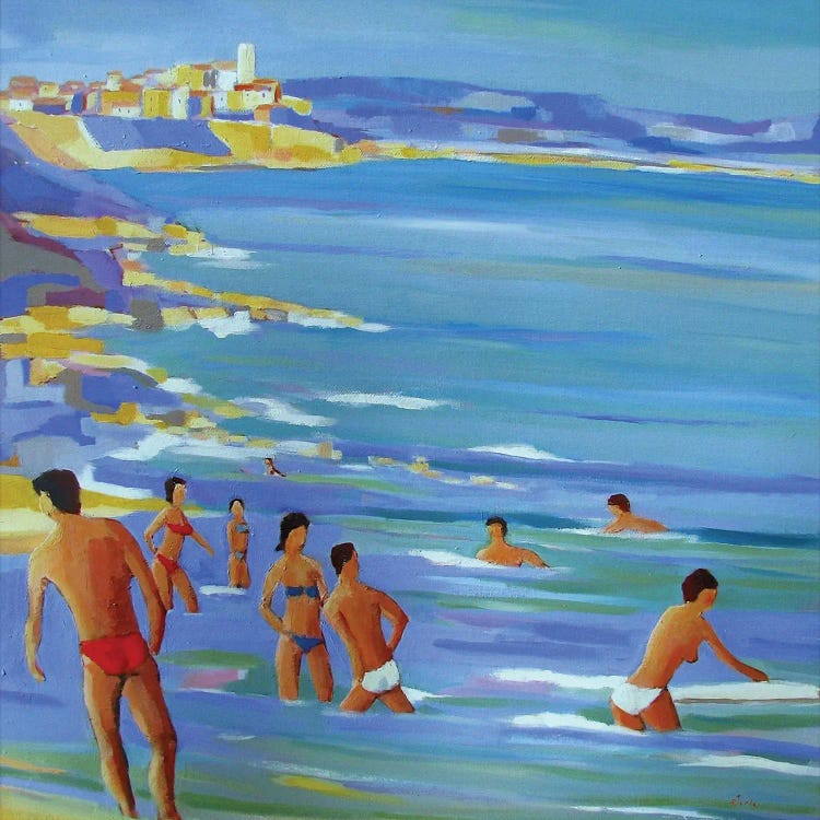 Bathers In Antibes