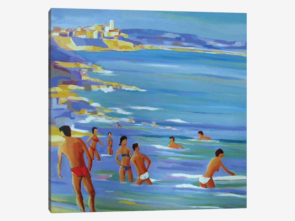 Bathers In Antibes by Jean-Noel Le Junter 1-piece Art Print