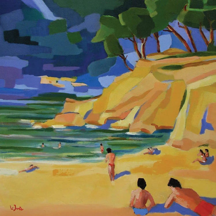 Bathers In A Creek Near Marseille