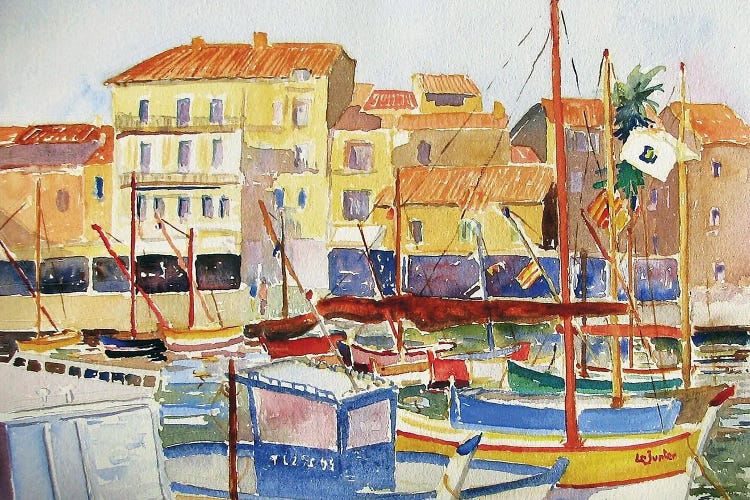 Sanary Sur Mer In Provence by Jean-Noel Le Junter wall art