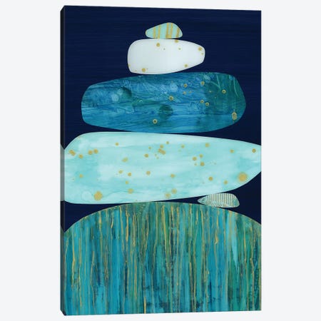Zen Blue Canvas Print #JNM27} by Jane Monteith Canvas Art Print