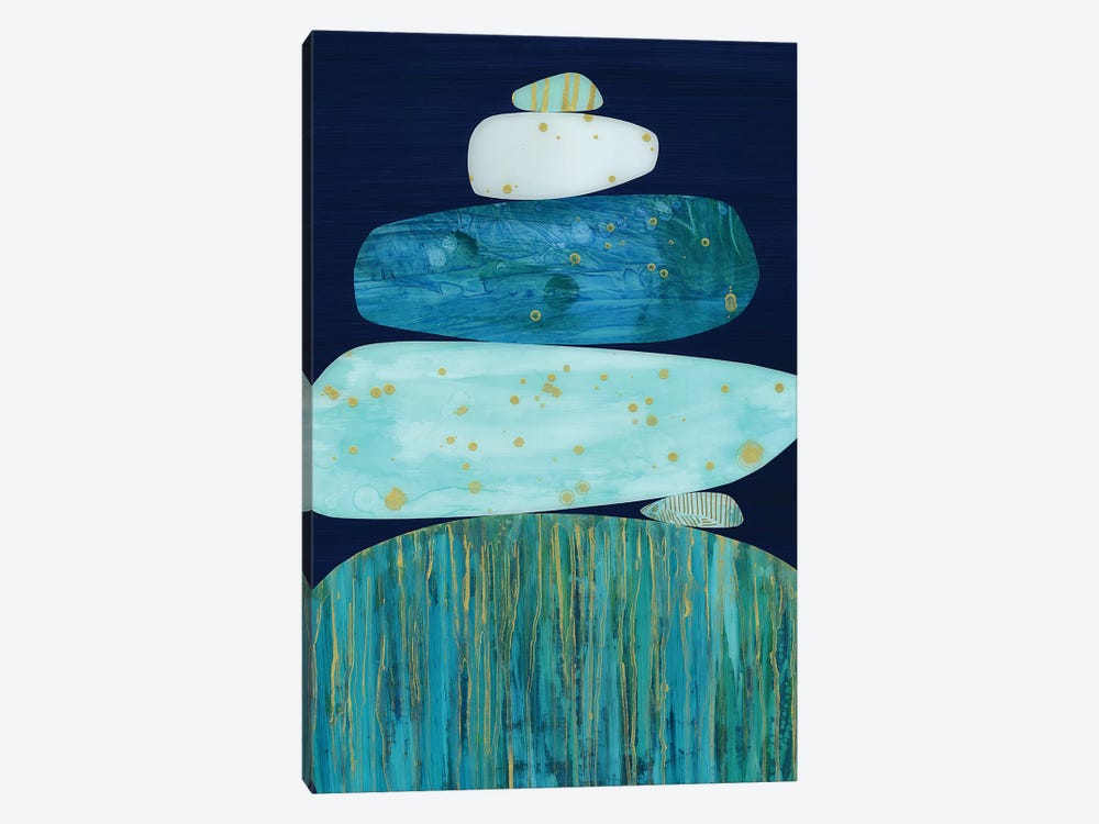Zen Blue by Jane Monteith 1-piece Canvas Artwork