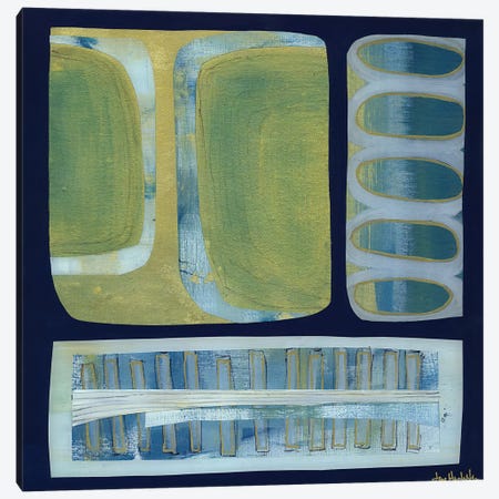 Blue Ochre I Canvas Print #JNM31} by Jane Monteith Art Print