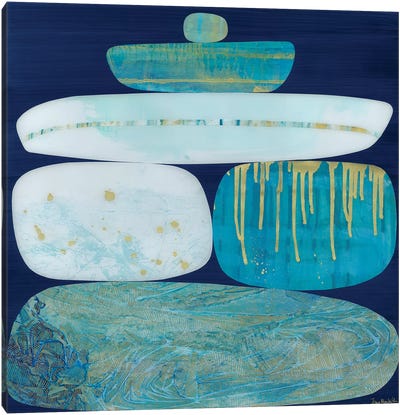 Blue Ice II Canvas Art Print - Jane Monteith