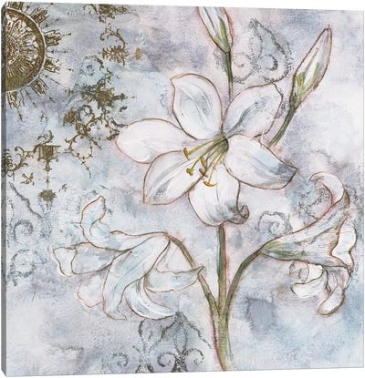Floral Pearls II Canvas Art Print