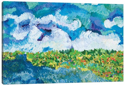 Storms Off The Point, Huron Canvas Art Print - Jon Parlangeli
