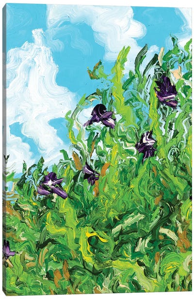 Breezy Greens With Purple-Memorial Day 2022 Canvas Art Print - Jon Parlangeli