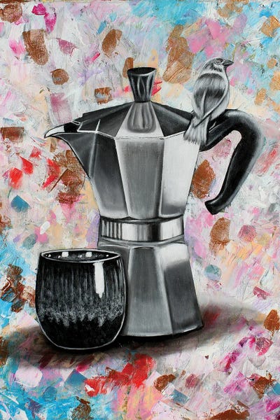 Morning Coffee by Junnior Navarro framed canvas print