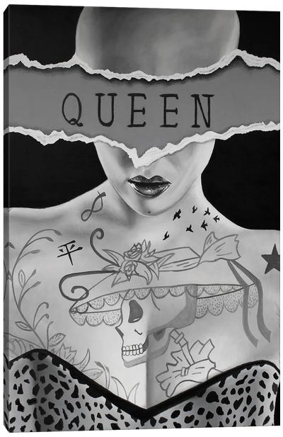 Queen Canvas Art Print - Junnior Navarro
