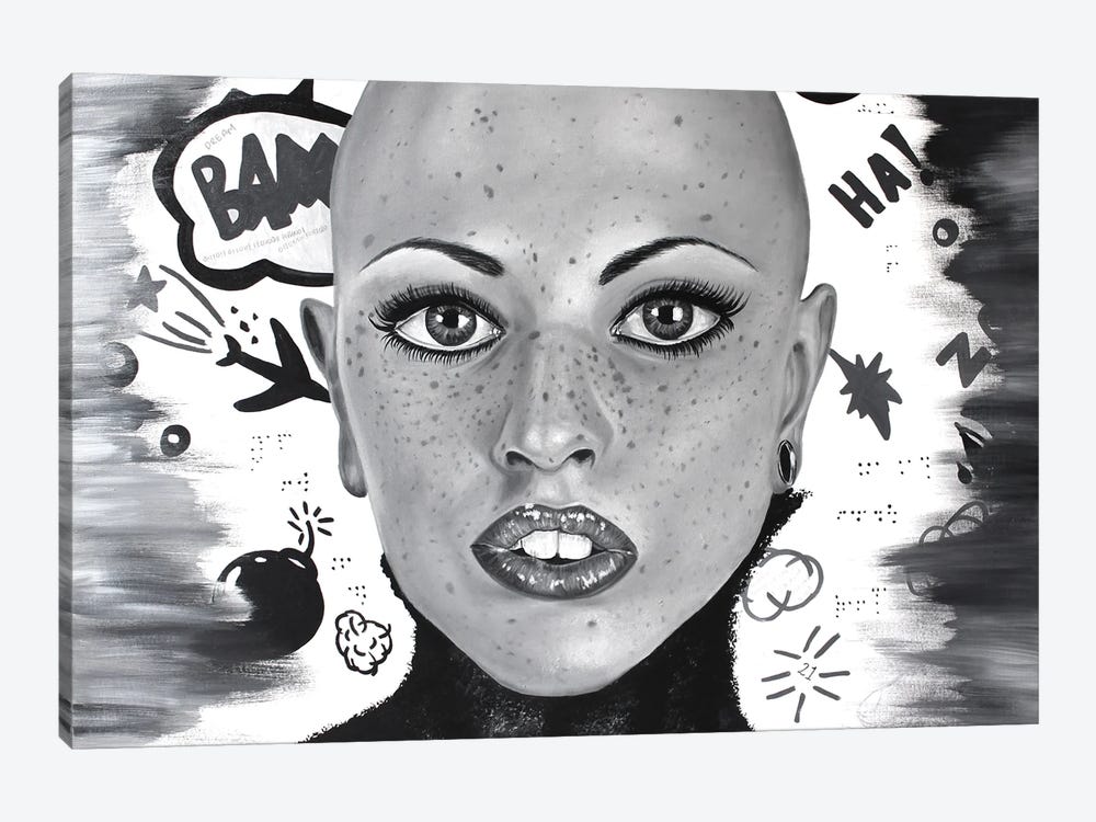 Freckled Woman by Junnior Navarro 1-piece Canvas Art