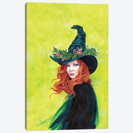 Belladonna On A Pretty Witches Hat Canvas Print #JNW10} by Jane Starr Weils Canvas Print