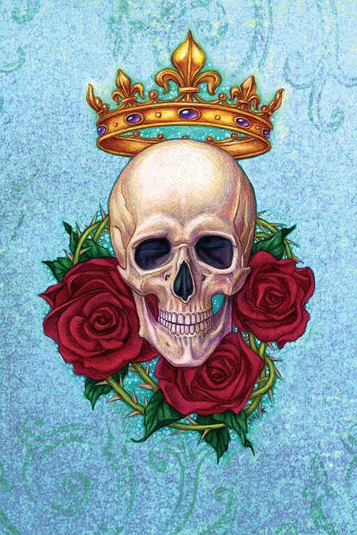 Crown, Skull And Roses