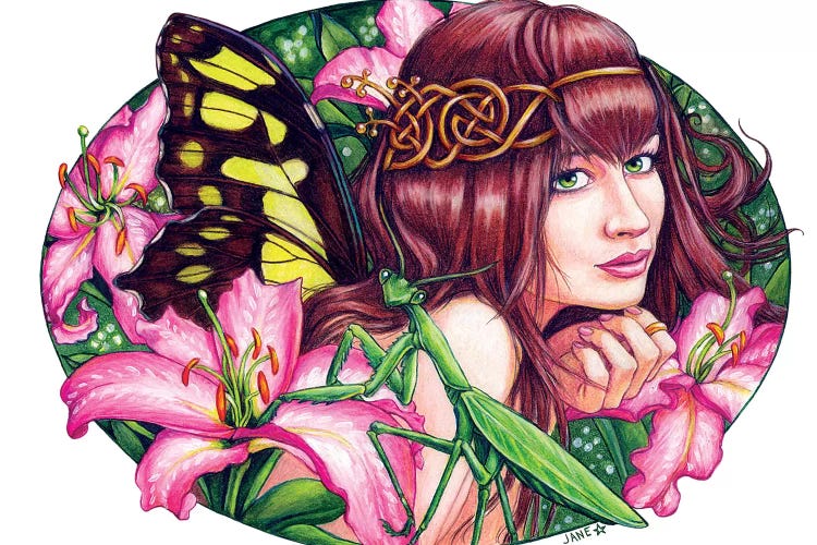 Enchanted Lilies by Jane Starr Weils wall art