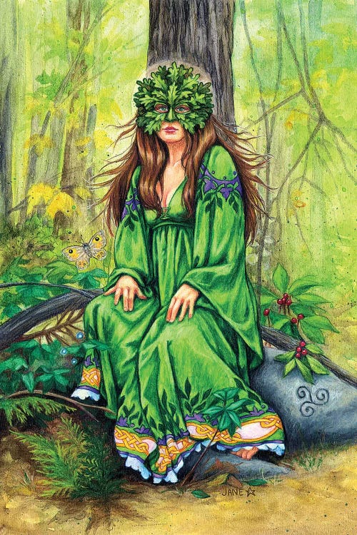 Green Lady by Jane Starr Weils wall art