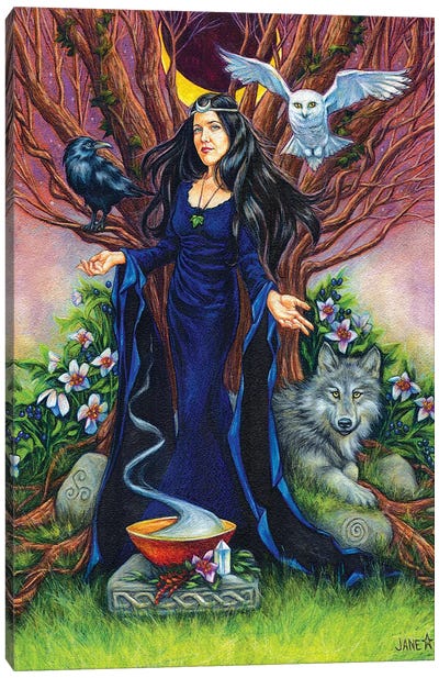 High Priestess Canvas Art Print - Jane Starr Weils