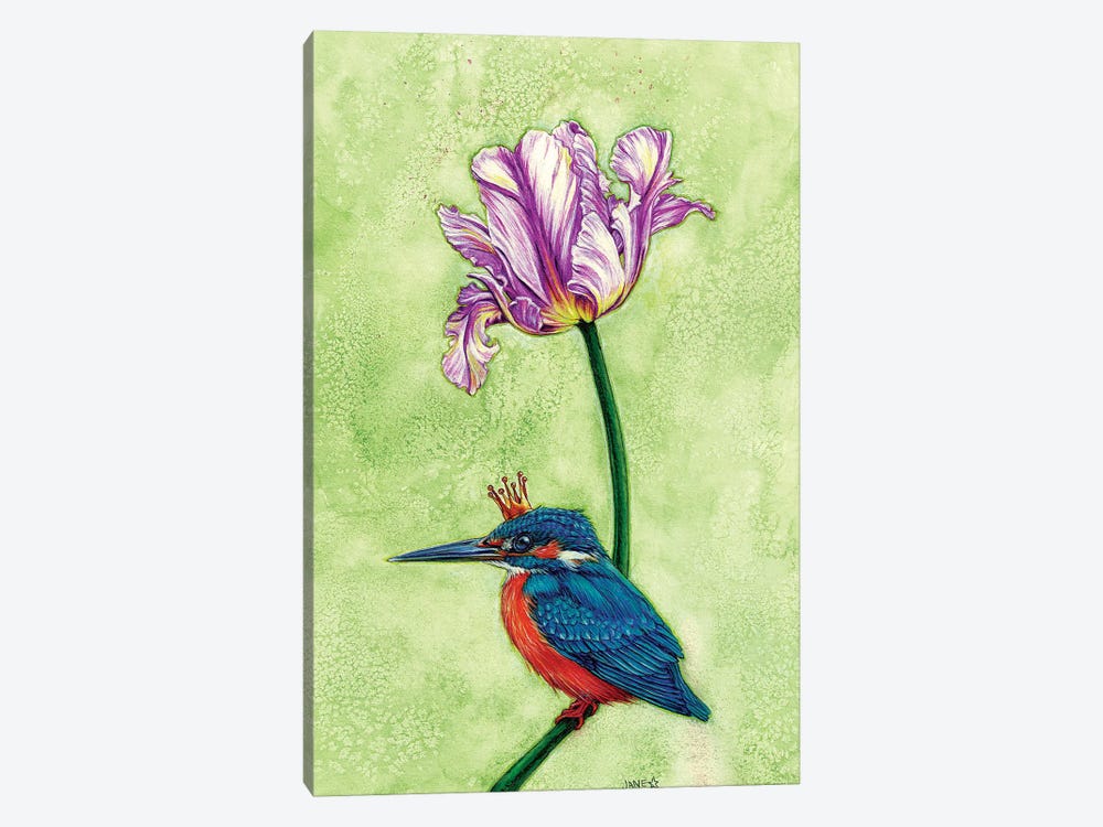 King Fisher by Jane Starr Weils 1-piece Canvas Wall Art