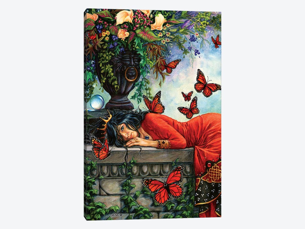 Monarch Butterfly Queen by Jane Starr Weils 1-piece Art Print