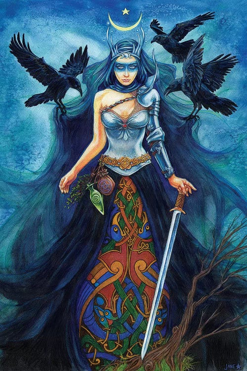 Morrigan by Jane Starr Weils wall art