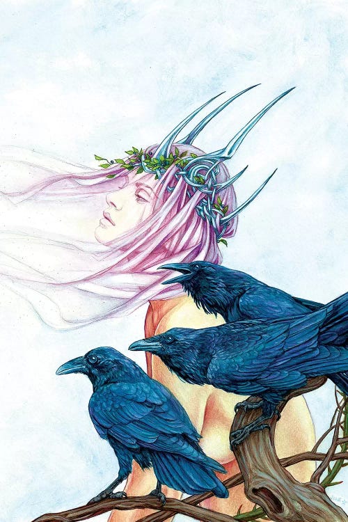 Morrighan And Her Ravens