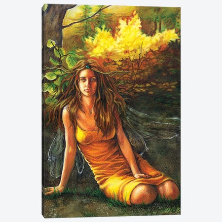 Autumn Faerie Canvas Print #JNW5} by Jane Starr Weils Canvas Wall Art
