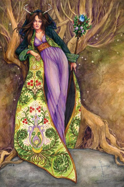 Rowan Tree by Jane Starr Weils canvas print