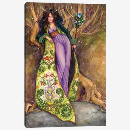 Rowan Tree Canvas Print #JNW68} by Jane Starr Weils Canvas Wall Art