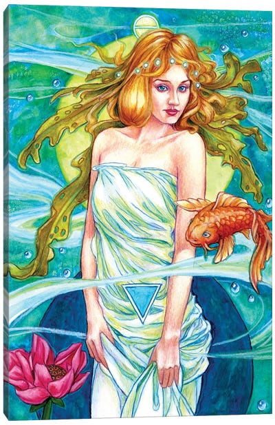 Water Canvas Art Print - Koi Fish Art