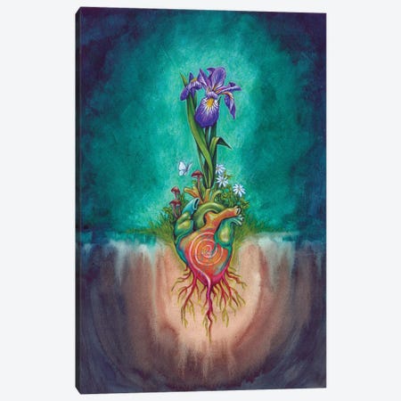 Iris - Let Hope Take Root In Your Heart Canvas Print #JNW74} by Jane Starr Weils Canvas Artwork