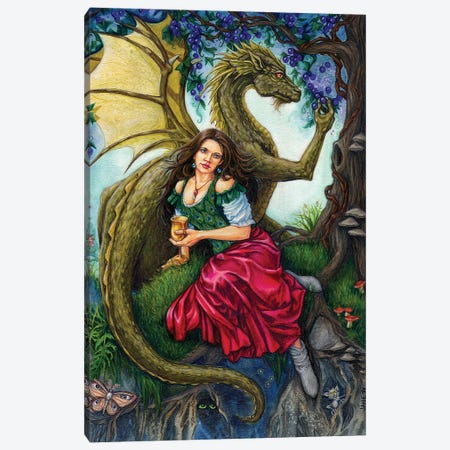 Dragon's Wine Canvas Print #JNW79} by Jane Starr Weils Art Print