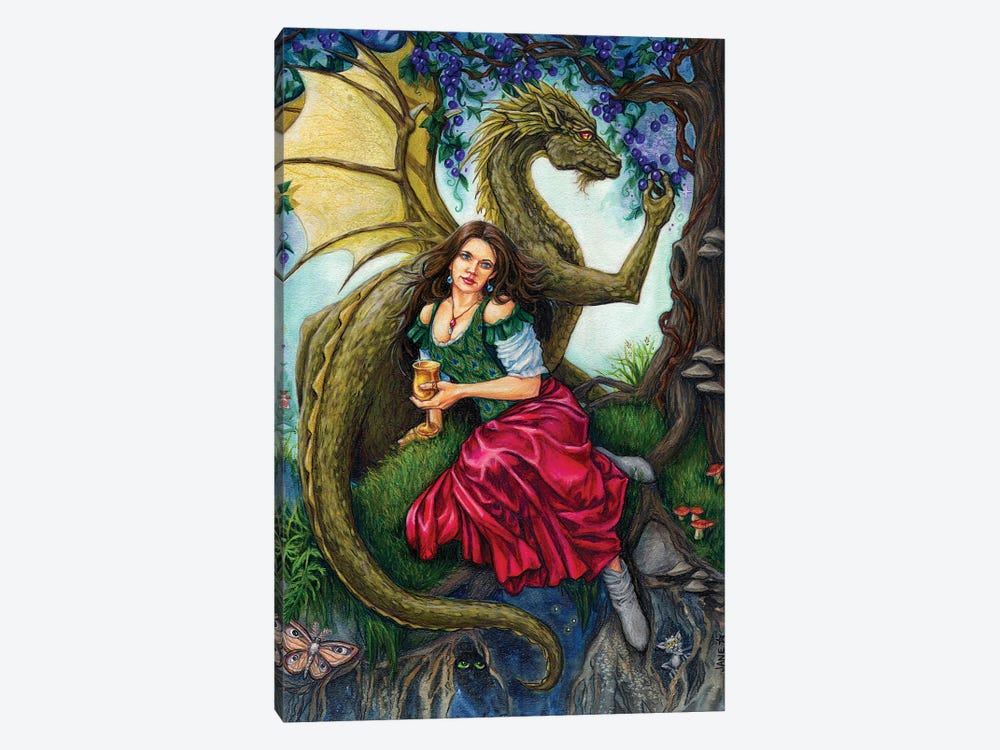 Dragon's Wine by Jane Starr Weils 1-piece Canvas Artwork