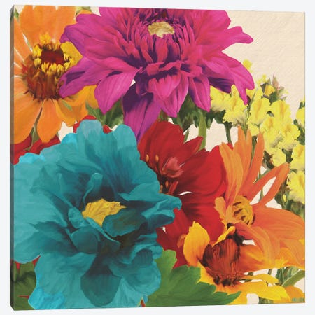 Pop Art Flowers II Canvas Print #JOA5} by Jocelyne Anderson Canvas Wall Art