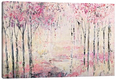 Pink Park Canvas Art Print
