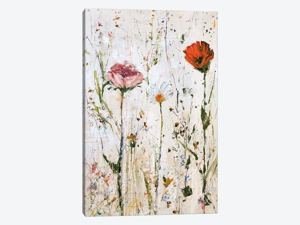 Three Flowers by Jodi Maas 1-piece Canvas Wall Art