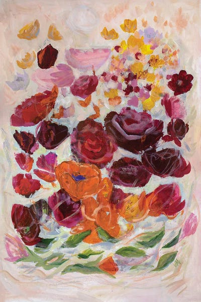 Full Moon Flowers by Jodi Maas multi panel art