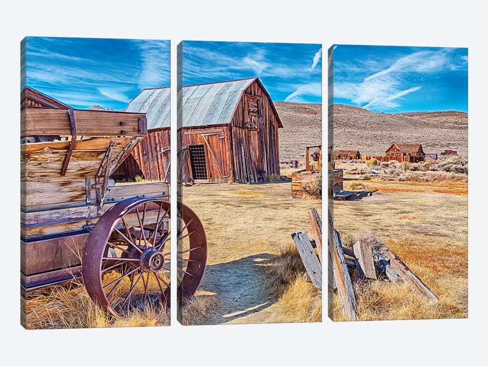 USA, Bodie, California. Mining town, Bodie California State Park II by Joe Restuccia III 3-piece Art Print