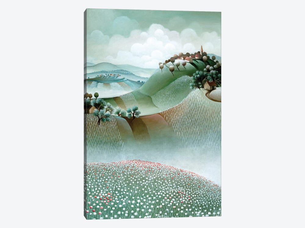 On Top Of A Hill by Josip Falica 1-piece Canvas Art Print