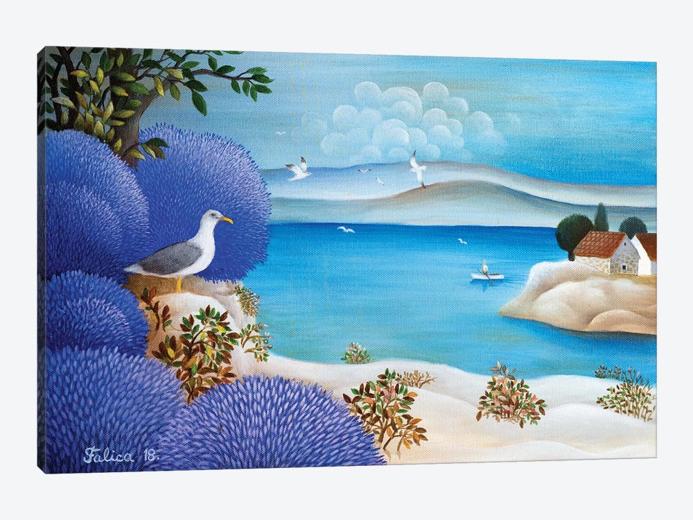 Seagull by Josip Falica 1-piece Canvas Artwork