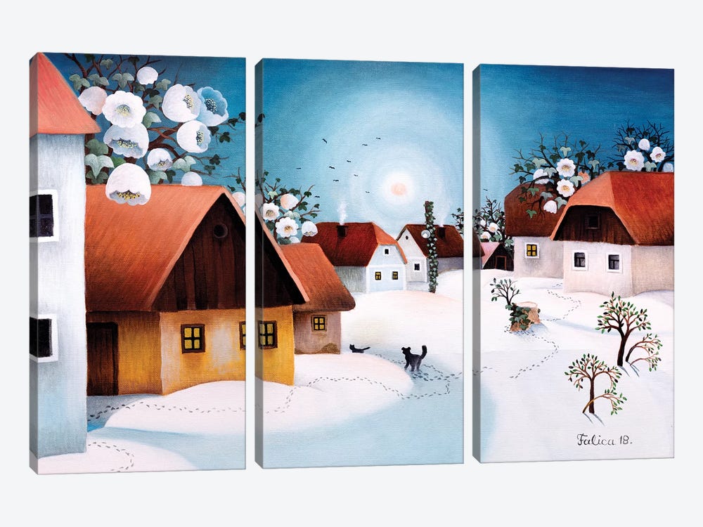 Spring Is Here by Josip Falica 3-piece Canvas Art Print