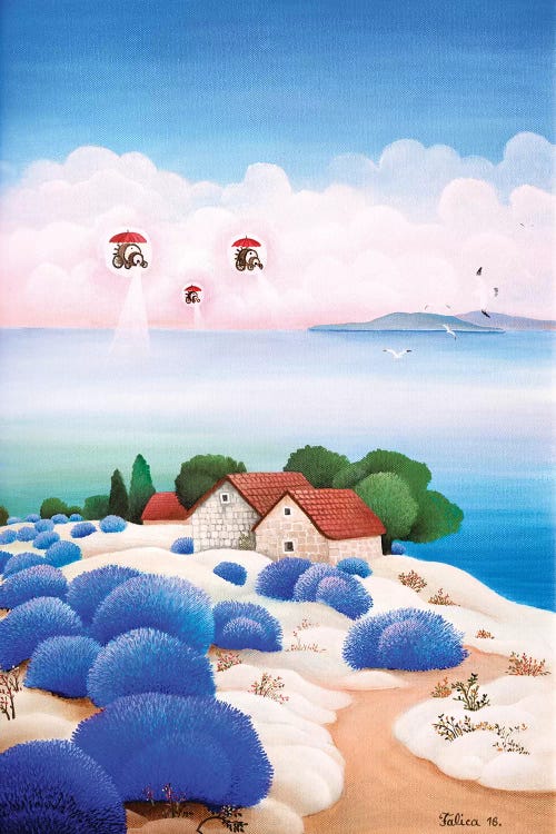 Weird Visitors by Josip Falica canvas print
