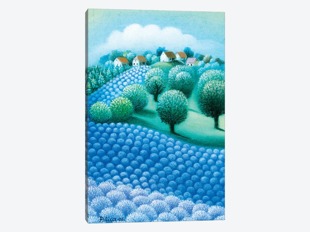 Blue Fragrance by Josip Falica 1-piece Canvas Print