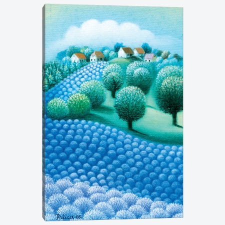 Blue Fragrance Canvas Print #JOF1} by Josip Falica Canvas Artwork