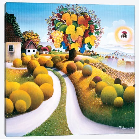 Lavish Autumn Canvas Print #JOF7} by Josip Falica Canvas Print